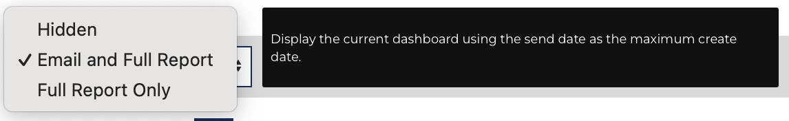 Toggle each section as needed.