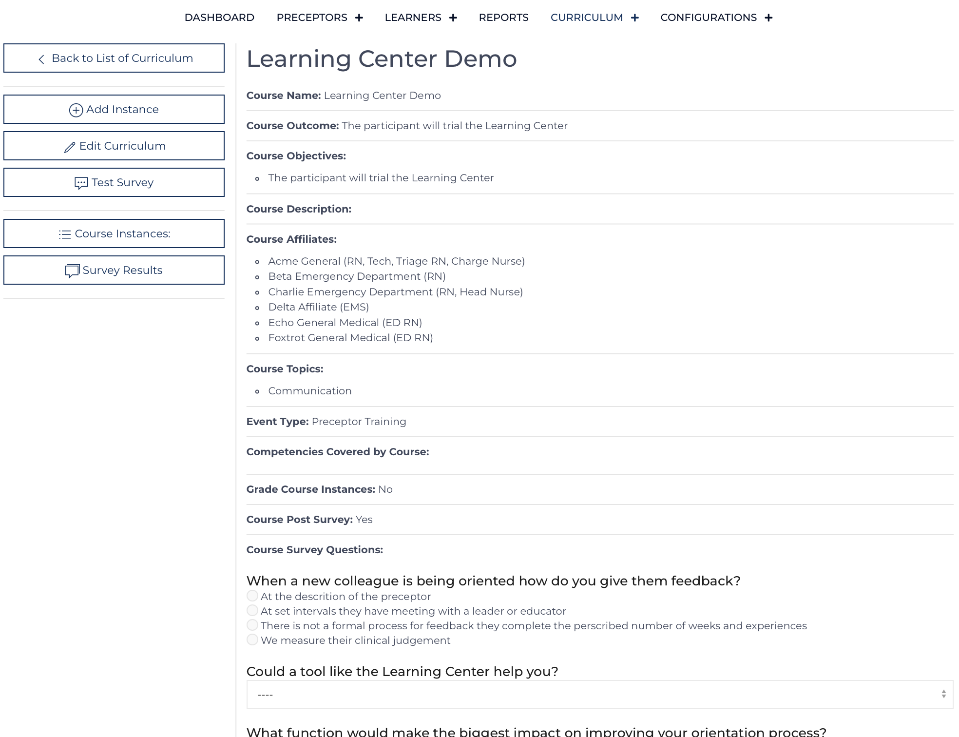 Course Template