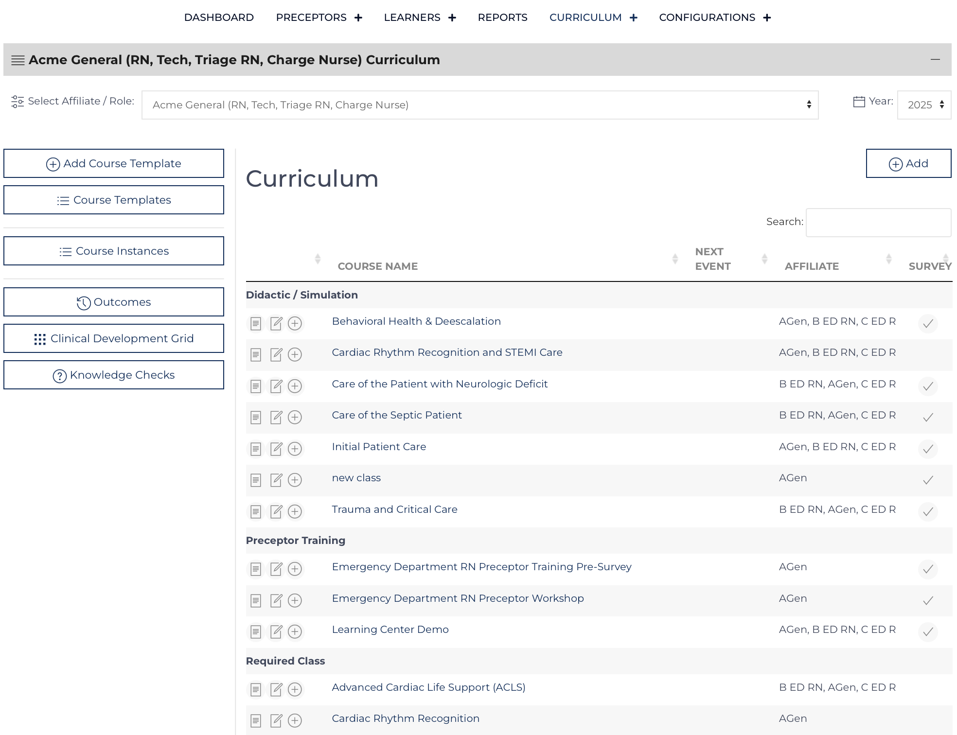 Course Templates